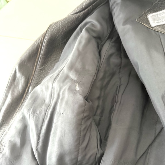 Joseph Alexander Vintage Black Studded Leather Jacket size 8 - Picture 7 of 10